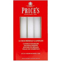 Prices Household Candles White 10pk