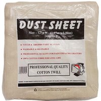 Universal Textiles Cotton Twill Dust Sheet 12 x 9'
