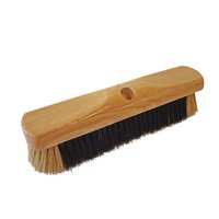 Universal Textiles Head Only 12" Pure Bristle Sweeping Broom Black White