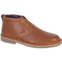Roamers Women's Leather Desert Boots in Brown | Size: 8