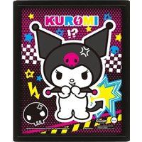 Sanrio Punky Kuromi 3D Lenticular Framed Poster