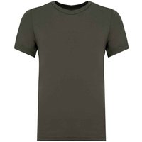 Plain Dark T Shirt Khaki