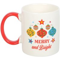 Something Different Merry & Bright Bauble Mug in White