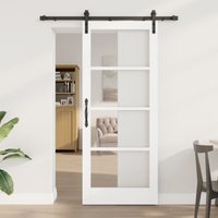 Berkfield Home Sliding Door with Hardware Set 'ORKDAL'White 83x202 cm