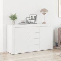 Berkfield Home White Sideboard White Wood 120 x 36 x 69 cm Storage