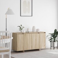 Berkfield Home Oak Sideboard Sonoma oak Engineered wood 135 x 41 x 75 cm in Brown