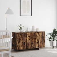Berkfield Home Smoked Oak Sideboard Smoked oak Wood 135 x 41 x 75 cm Storage in Brown