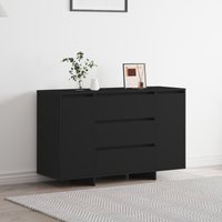 Berkfield Home Sideboard Black 120x41x75 cm Engineered Wood | Size: 120 x 41 x 75 cm