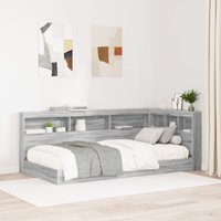 Berkfield Home Storage Headboard with Shelf Grey sonoma 90 cm Engineered wood