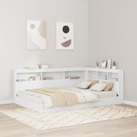 Berkfield Home Storage Headboard with Shelf with Headboard with Storage White 120 cm Engineered wood