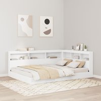 Berkfield Home Storage Headboard with Shelf with Headboard with Storage White 160 cm Engineered wood