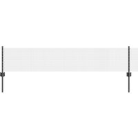 Berkfield Home Welded Wire Fence with 5 U Posts Grey 0.4 x 10 m Steel
