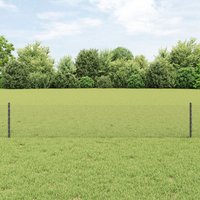 Berkfield Home Fence Posts 5 pcs U-Channel Grey 40 cm Steel