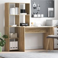 Berkfield Home with Shelf with Storage Sonoma oak Engineered wood in Brown