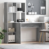 Berkfield Home with Shelf with Storage Grey sonoma Engineered wood