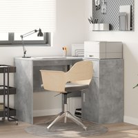 Berkfield Home Corner Desk Concrete Grey 102x88x75 cm Engineered Wood | Size: 102 x 88 x 75 cm