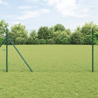 Berkfield Home Hexagon Fence Green 1.5 x 100 m Steel