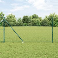 Berkfield Home Fencing Set Set of 2 Green Steel 25 x 1.2 m Durable