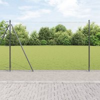 Berkfield Home Hexagon Fence Grey 1.5 x 100 m Steel