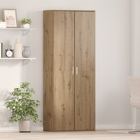 Berkfield Home Highboard Artisan Oak 70x35x180 cm Engineered Wood in Brown | Size: 70 x 35 x 180 cm
