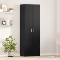 Berkfield Home Highboard Black Oak 60x35x180 cm Engineered Wood | Size: 60 x 35 x 180 cm