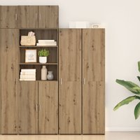 Berkfield Home Highboard Artisan Oak 40x42.5x185 cm Engineered Wood in Brown