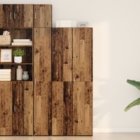 Berkfield Home Highboard Old Wood 70x42.5x185 cm Engineered Wood in Brown