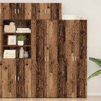Berkfield Home Storage Cabinet Old Wood 70x42.5x225 cm Engineered Wood in Brown