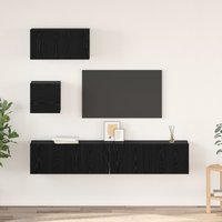 TV Unit Set 4 pcs oak 80 x 30 x 30 cm Engineered wood