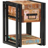 Berkfield Home Nightstands 2 pcs 40x40x40 cm Solid Reclaimed Wood in Brown | Size: 40 x 40 x 40 cm