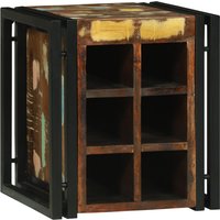 Berkfield Home Wine Rack 34.5x35x39 cm Solid Wood Reclaimed in Brown