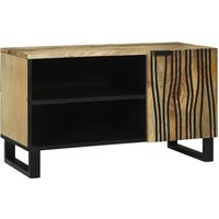 Berkfield Home TV Cabinet - 80x31.5x46 cm Solid Mango & Engineered Wood in Brown