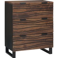 Berkfield Home Sideboard - 60x33.5x75 cm, made of solid mango wood in Brown | Size: 60x33.5x75 cm