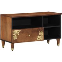 Berkfield Home Media Cabinet Honey brown Solid mango wood, Engineered wood