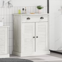 Berkfield Home Bathroom Cabinet White 68 x 34 x 80 cm Solid pine wood