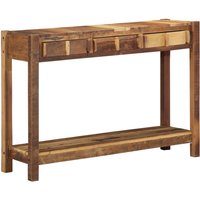 Berkfield Home Console Table 107x33x76 cm Solid Wood Reclaimed in Brown | Size: 107 x 33 x 76 cm