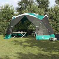 Berkfield Home Camping Mosquito Net with Doors Green 4-Person Waterproof
