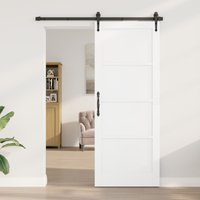 Berkfield Home Interior Door "ORKDAL" White 83x211x4 cm Solid Wood Pine | Size: 83 x 211 x 4 cm