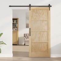 Berkfield Home Interior Door "ORKDAL" 86x198.5x4 cm Solid Wood Pine in Beige