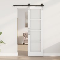 Berkfield Home Interior Door with Glass "ORKDAL" White 61x198, 5x4 cm