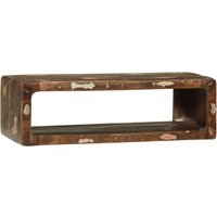 Berkfield Home TV Cabinet Multicolour 80x30x25 cm Solid Wood Reclaimed in Brown | Size: 80 x 30 x 25 cm