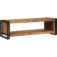 Berkfield Home Coffee Table 120x50x38 cm Solid Wood Acacia in Brown | Size: 120 x 50 x 38 cm