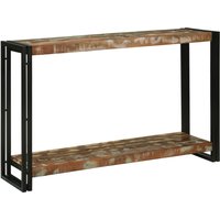 Berkfield Home Console Tables with Shelf 120 x 33 x 75 cm Solid reclaimed wood