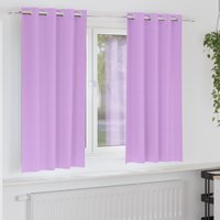 Berkfield Home Curtains with Curtains 2 pcs Purple 175 x 140 cm Polyester