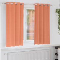 Berkfield Home Curtains with Curtains 2 pcs Terracotta 175 x 140 cm Polyester