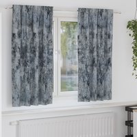 Berkfield Home Velvet Curtains 2 pcs with Eyelets Silver Grey 175x140 cm