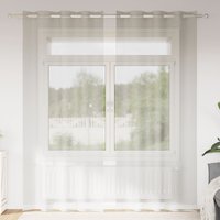 Berkfield Home Curtains with Curtains 2 pcs Cream 140 x 225 cm Polyester