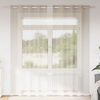 Berkfield Home Curtains with Curtains 2 pcs Sand 140 x 225 cm Polyester in Beige