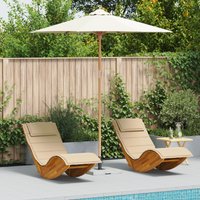 Berkfield Home Garden Parasol Cream White 240x260 cm Bamboo