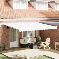 Berkfield Home Awning Replacement Fabric for 4.5x3.5 m Frame White